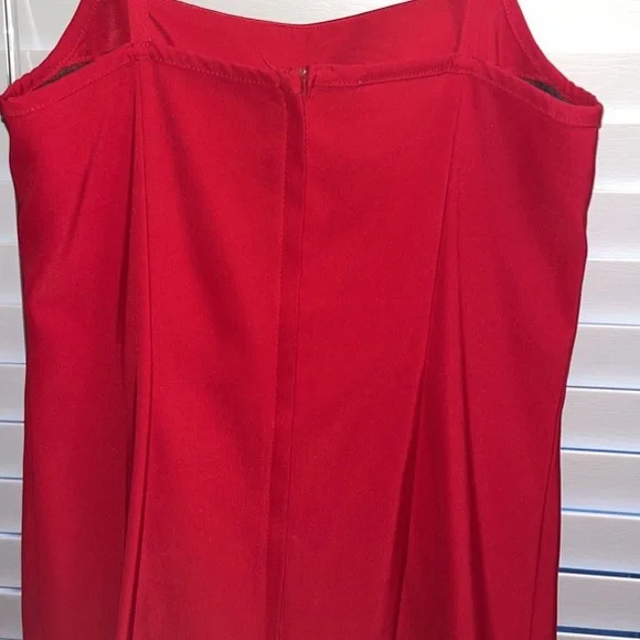 Spaghetti strap red dress - Picture 6 of 7